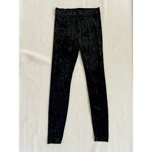 NWOT Mossimo Supply Co. Black Crushed Velvet Leggings Small